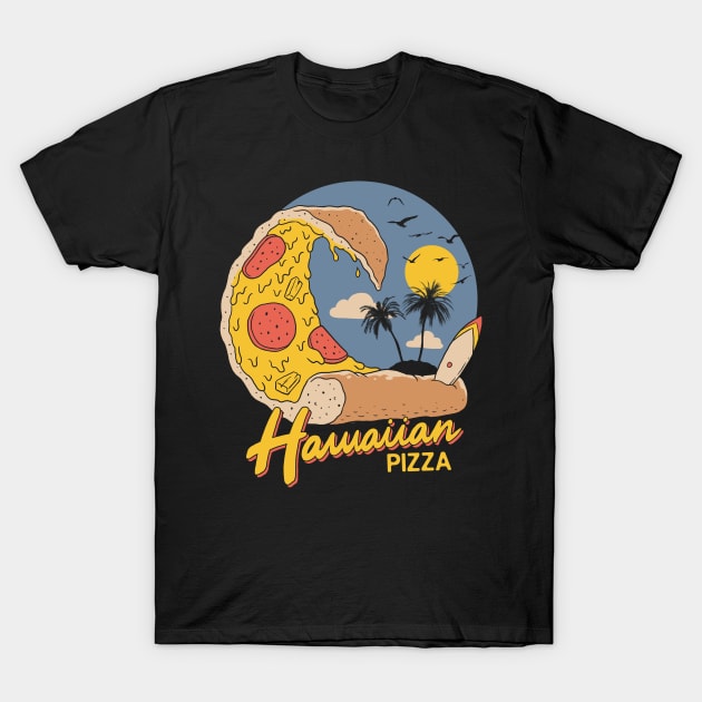 Hawaiian Pizza T-Shirt by Vincent Trinidad Art